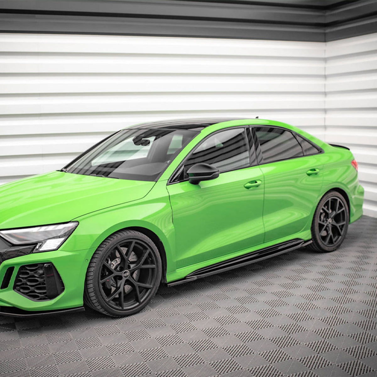 Maxton Design Audi RS3 Side Skirts In Gloss Black (8Y)