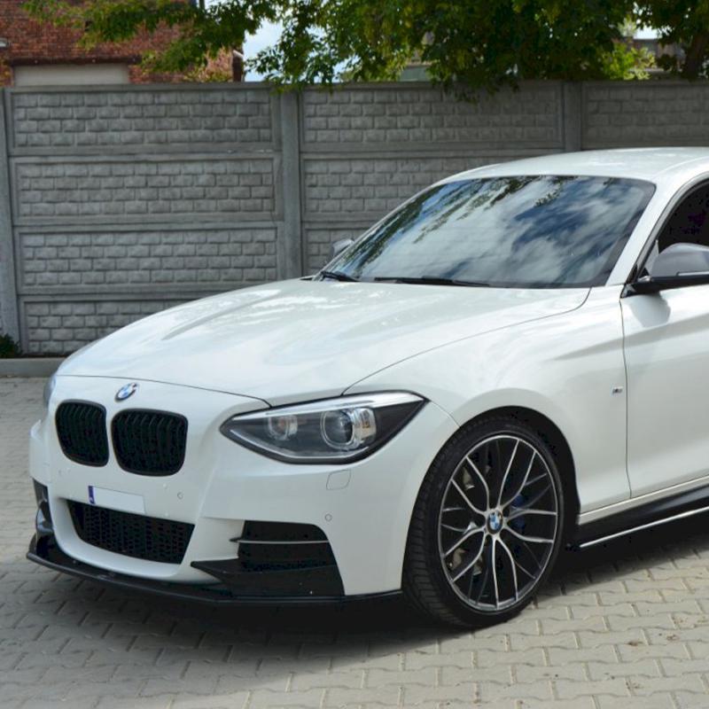 Maxton Design BMW 1 Series Pre LCI Front Splitter In Gloss Black (F20/F21)
