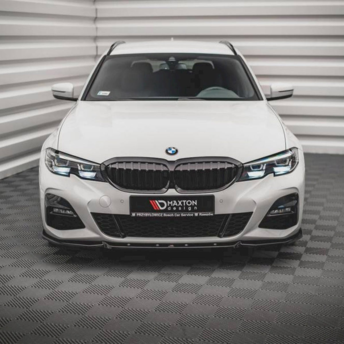 Maxton Design BMW 3 Series M Sport V5 Front Splitter In Gloss Black (G20/G21 Pre-LCI)