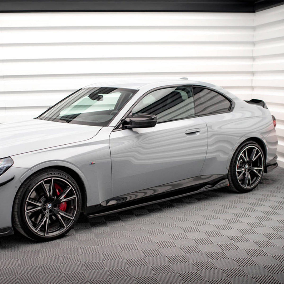 Maxton Design BMW M240i/2 Series V1 Side Skirts In Gloss Black (G42)