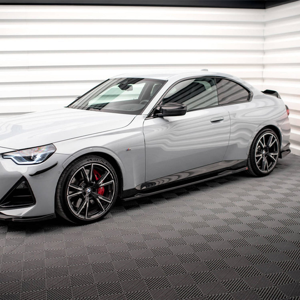 Maxton Design BMW M240i/2 Series V2 Side Skirts In Gloss Black (G42)