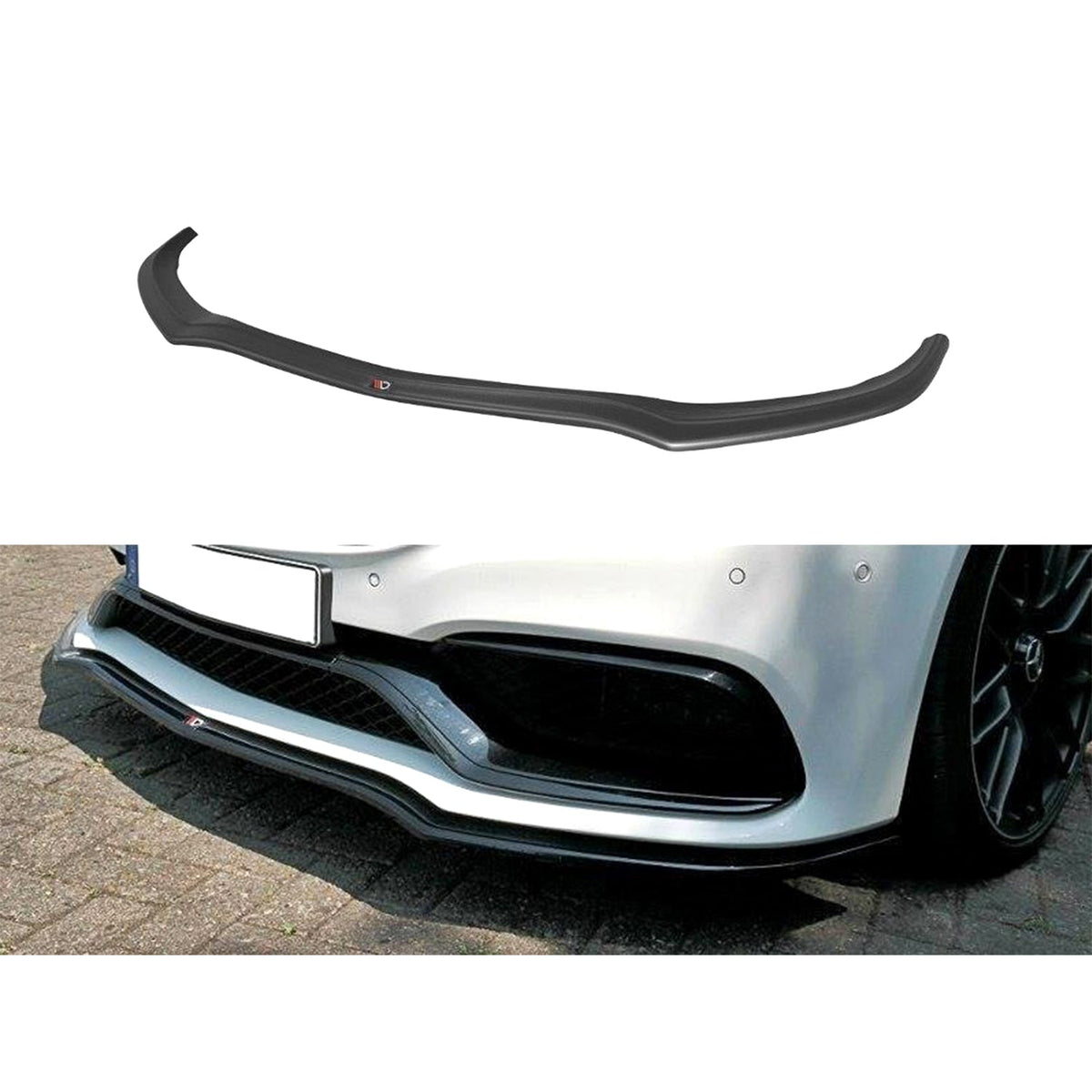 Maxton Design Front Splitter Mercedes C 205 63 AMG Coupe (2016-2018) in Gloss Black