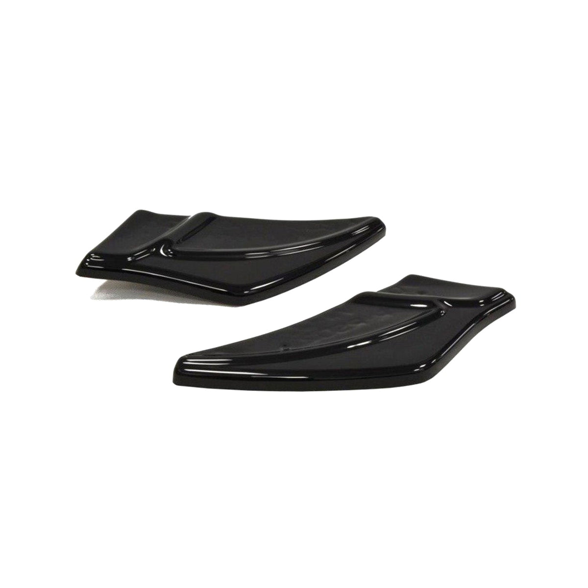Maxton Design Volkswagen Golf R V2 Rear Side Splitters In Gloss Black (Mk7)