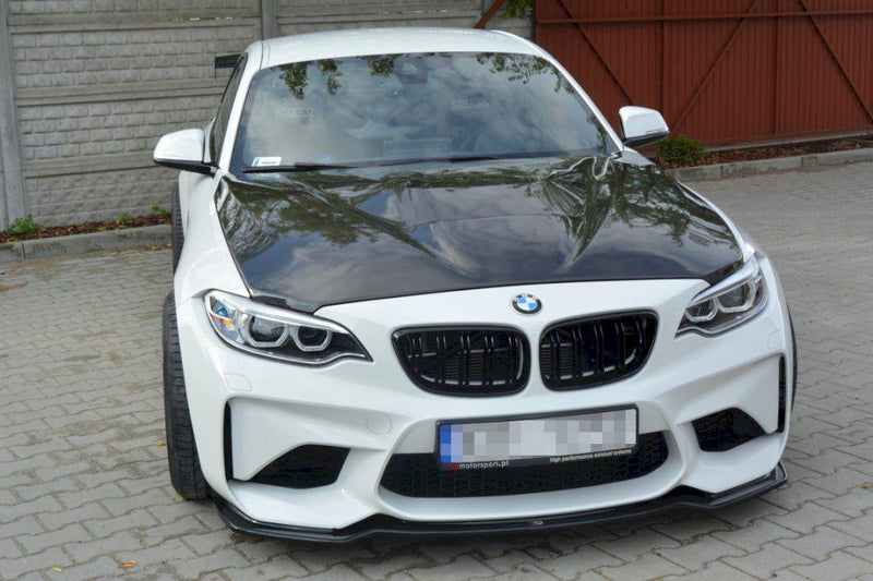 Maxton Front Splitter BMW M2 F87 (2016-) In Gloss Black