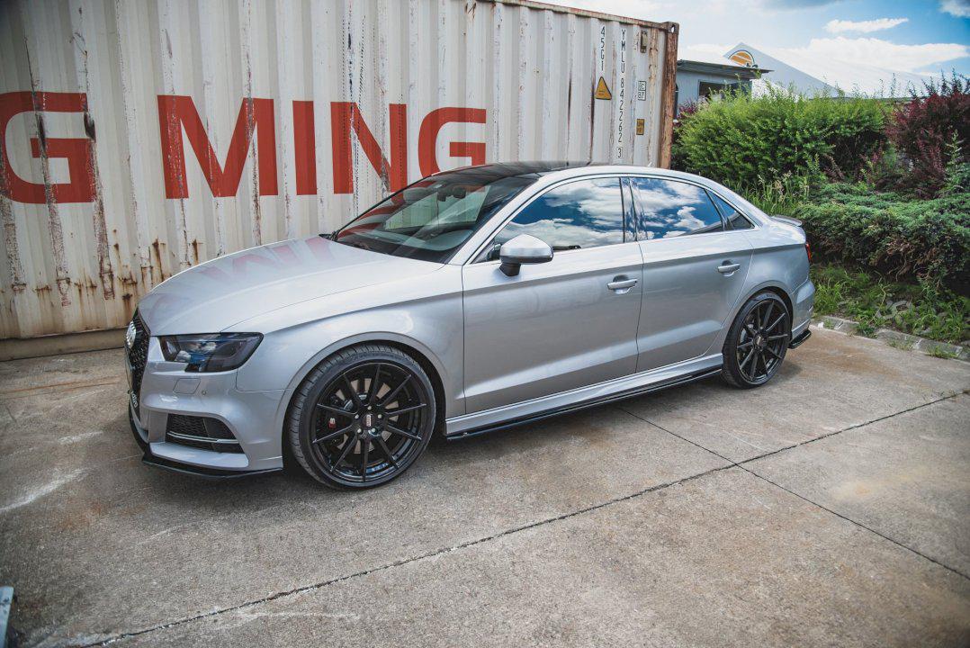 Maxton Side Skirts Diffusers V.2 Audi S3 Sedan 8V Facelift (2016-2020)