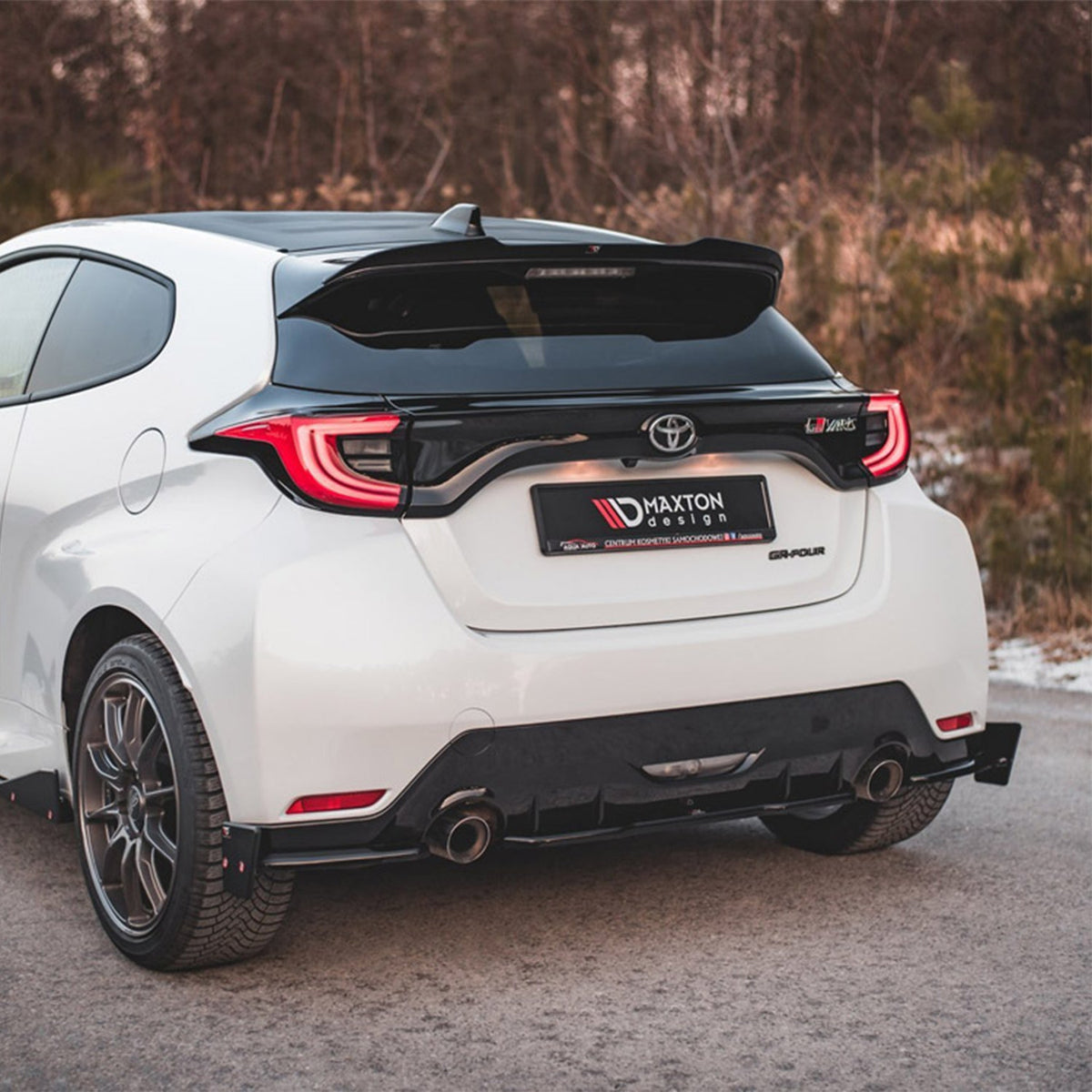 Maxton Design Toyota GR Yaris Spoiler Cap In Gloss Black (Mk4)