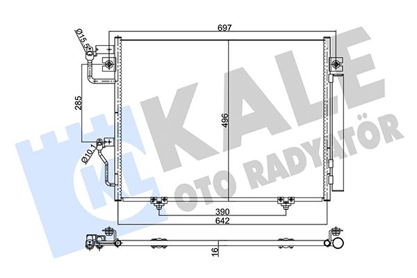 NRF Air Conditioning Condenser 350635