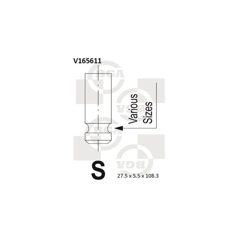 BGA Exhaust Valve V165611