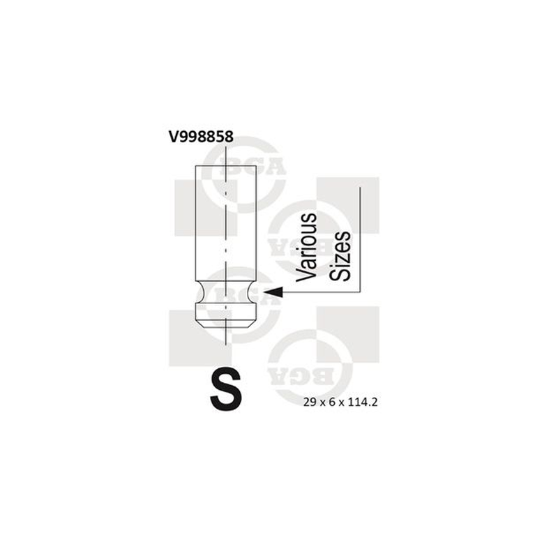 BGA Exhaust Valve V998858