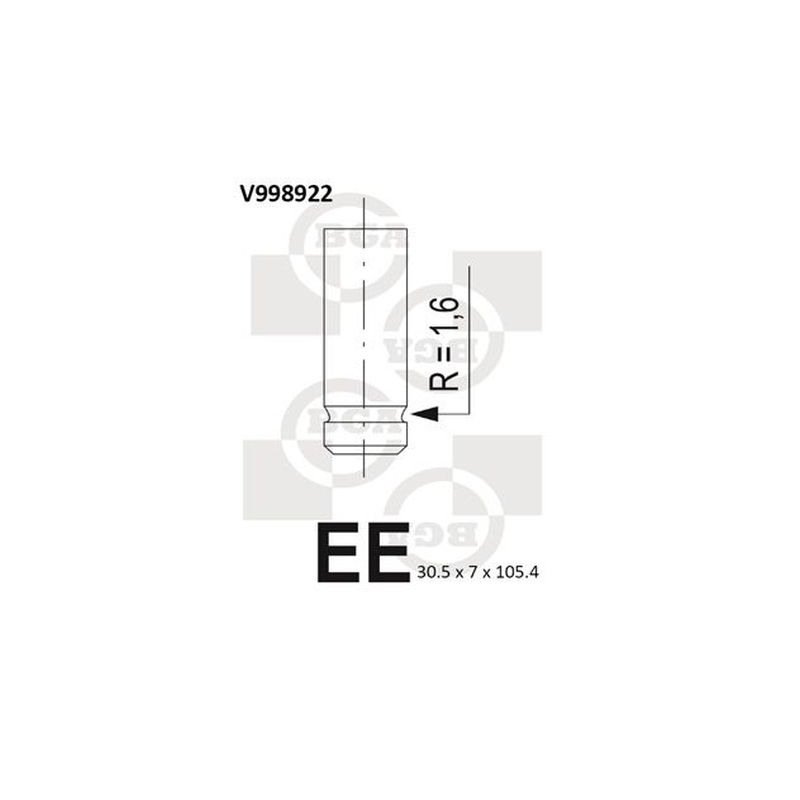 BGA Intake Valve Inlet V998922