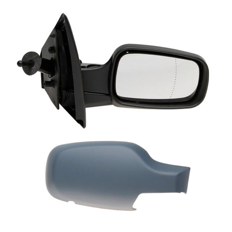 Renault Clio 2005-2012 Os Door Mirror Primed Cable Aspherical Not Campus Models