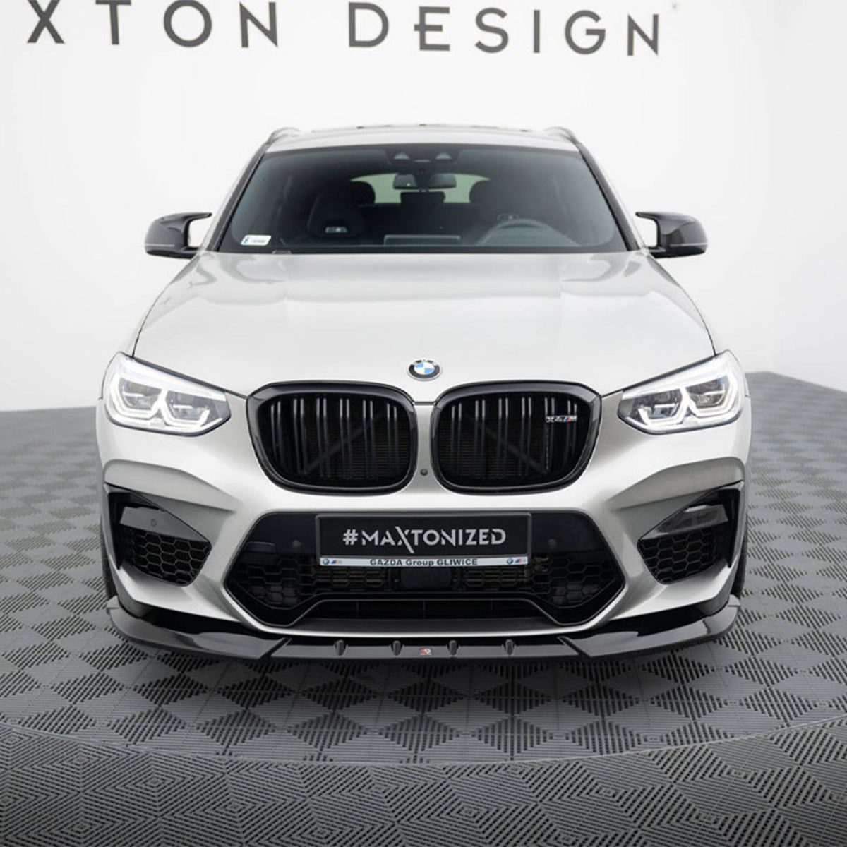 Maxton Design BMW F98 X4M Pre-LCI V1 Front Splitter In Gloss Black (2019-2021)