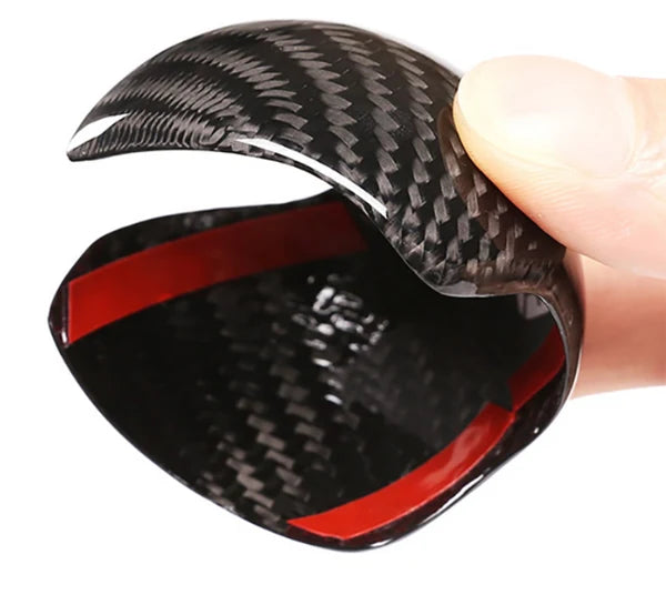 Audi Genuine Carbon Fibre Gear Shift Knob Boot Cover Trim – A3, S3, TT & Q2L | Interior Styling Accessory | Required Automotive