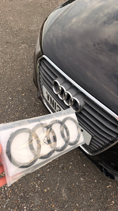 Audi A1 2010-2018 Black Front grille badge 273MM - Required Automotive