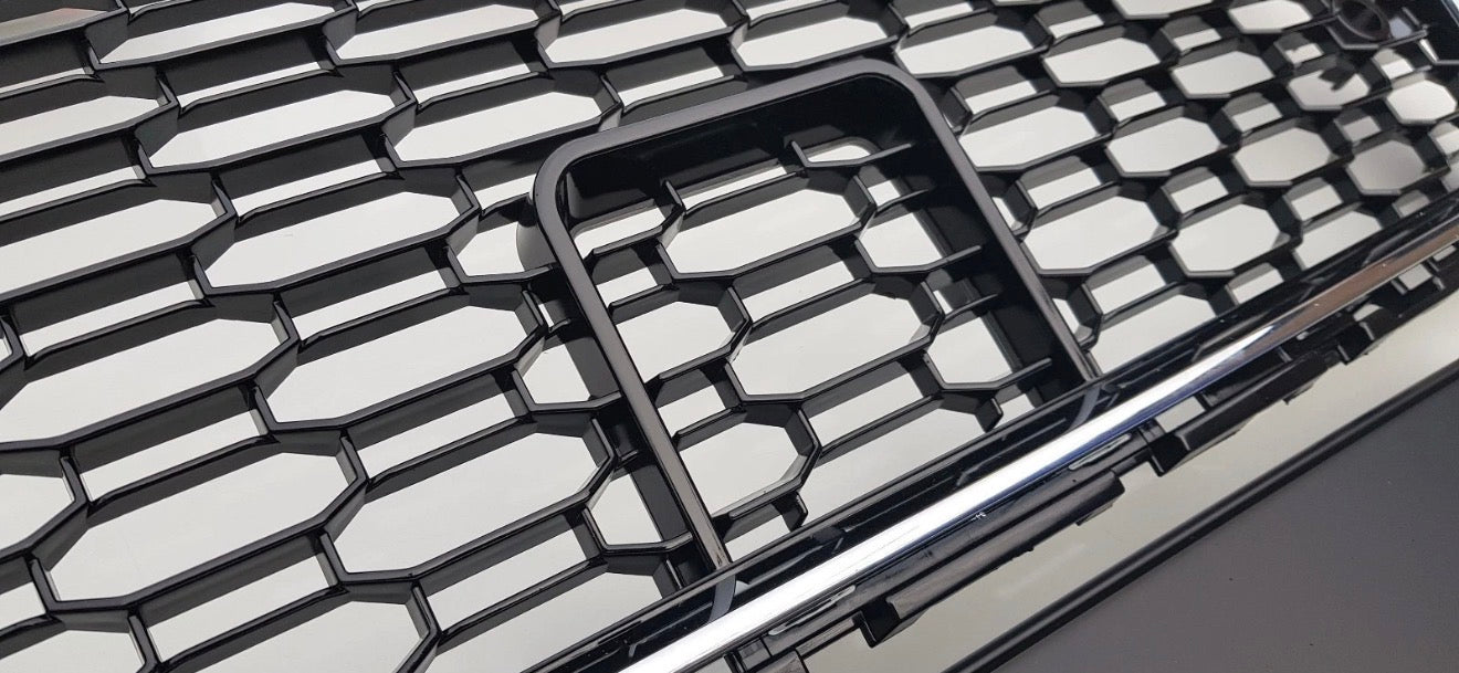 Audi A3 / S3 8V (Facelift) Replacement Honeycomb Front Grille in Gloss Black (2017-2020 Models)