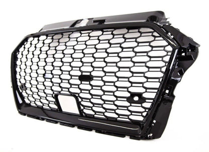 Required Automotive Audi A3 S3 8V Honeycomb Front Grille Gloss Black 2016–2020 Automotive Grill