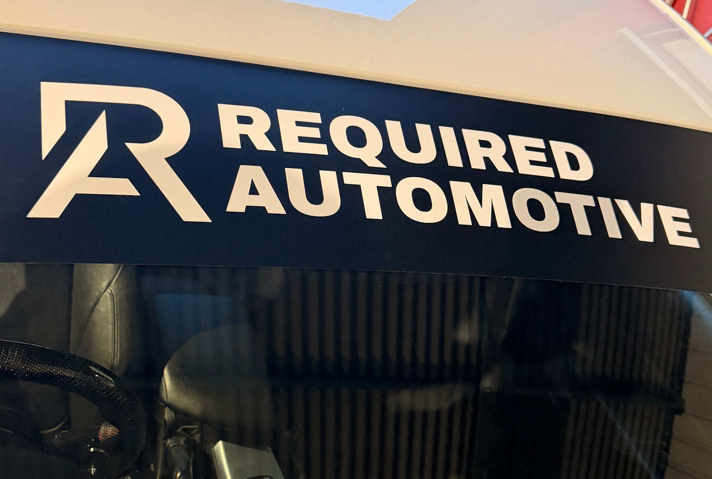 Required Automotive Sunstrip sticker