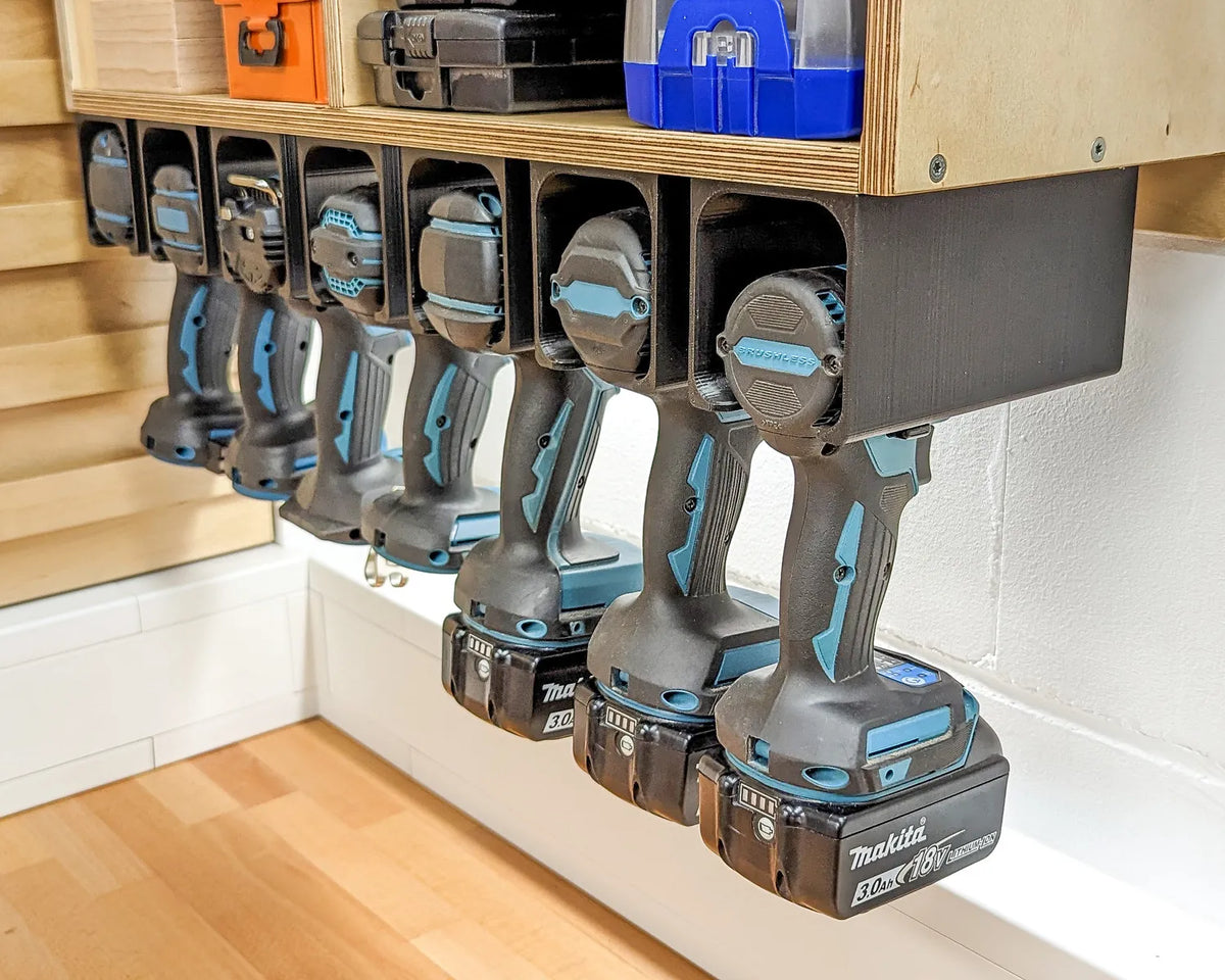 Required Automotive Universal Power Drill Holders for Van & Workshop Storage – Compatible with DeWalt, Makita, Milwaukee & More