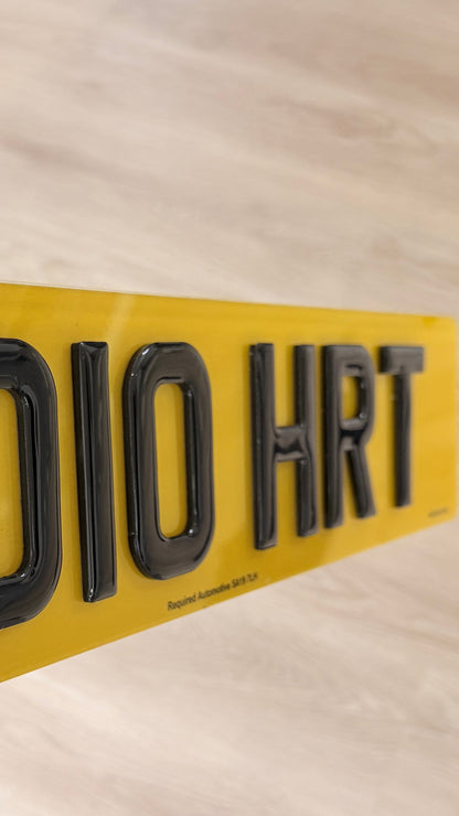 Fully Legal 4D Gel Number Plates - Premium Custom Plates
