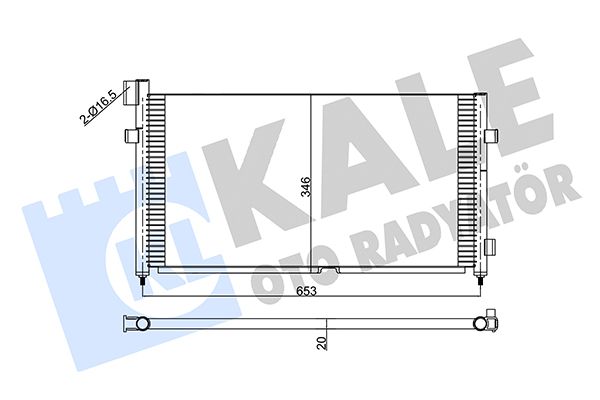 NRF Air Conditioning Condenser 350405