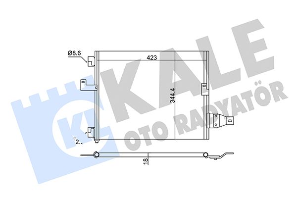 NRF Air Conditioning Condenser 350610