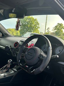 Carbon Fiber & Alcantara Flat-Bottom Steering Wheel | Fits Audi A3 S3 RS3 (8V) 2015–2020
