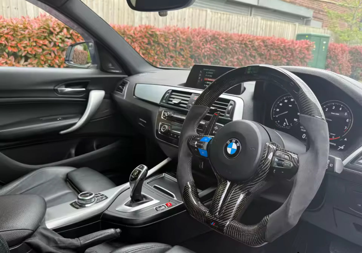 BMW Steering wheel buttons, LED,trims, high quality Alcantara.