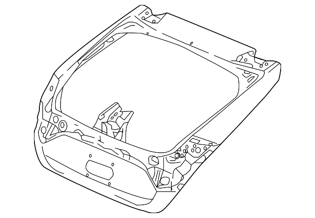 Genuine Honda Civic MK10 Hatchback Rear Tailgate Boot Lid Shell 2017–2021 OEM | 68100-TGG-E01ZZ