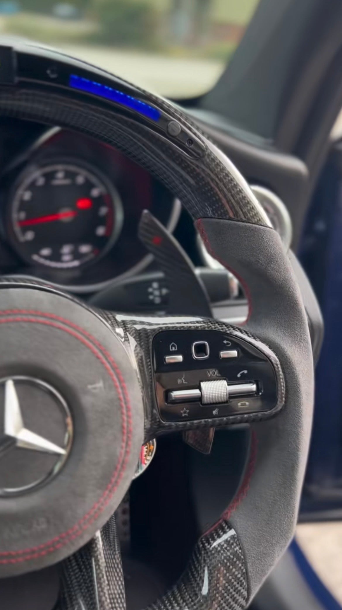Custom Carbon Fibre Steering Wheel – Mercedes-Benz C-Class W205