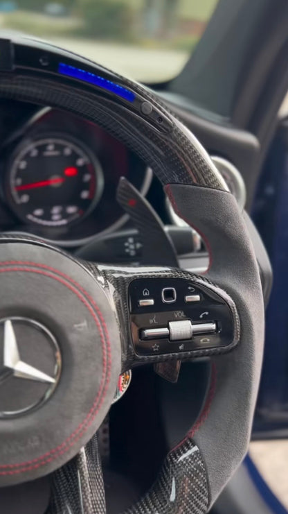 Custom Carbon Fibre Steering Wheel – Mercedes-Benz C-Class W205