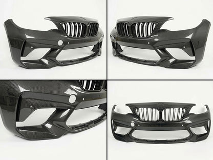 BMW M2 / M2 Competition F87 (2014–2022) Real Dry Carbon Fibre Front Bumper – Required Automotive