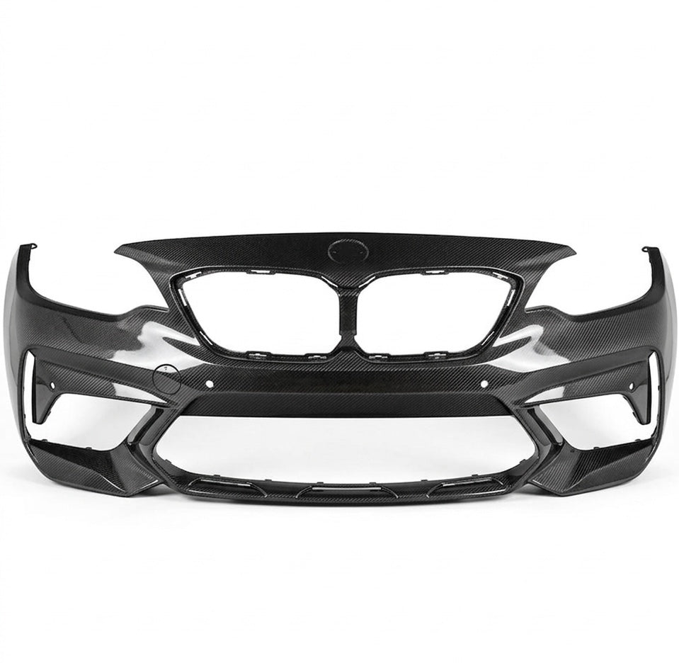 BMW M2 F87/F87 M2C 2015-2021 Genuine Carbon Front Bumper - Required Automotive
