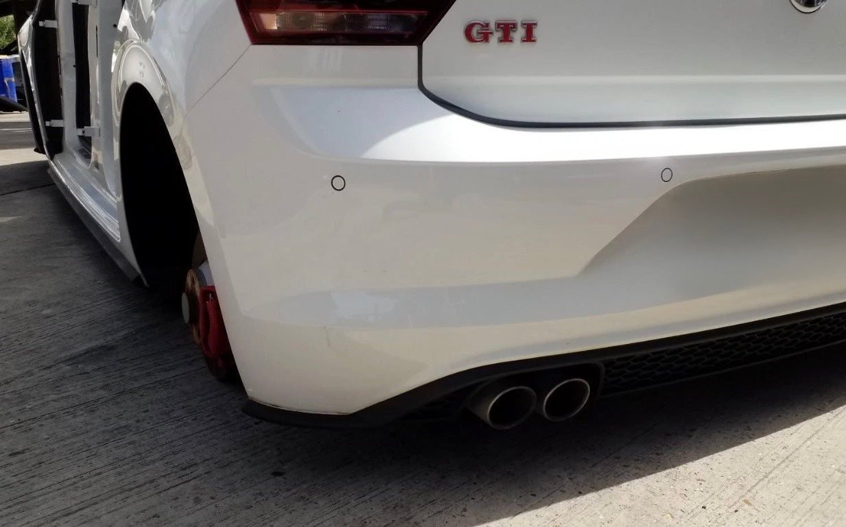Genuine Volkswagen Honeycomb Rear Diffuser for Volkswagen Polo Mk6 GTI / R-Line / Standard (2018–2021) - Required Automotive