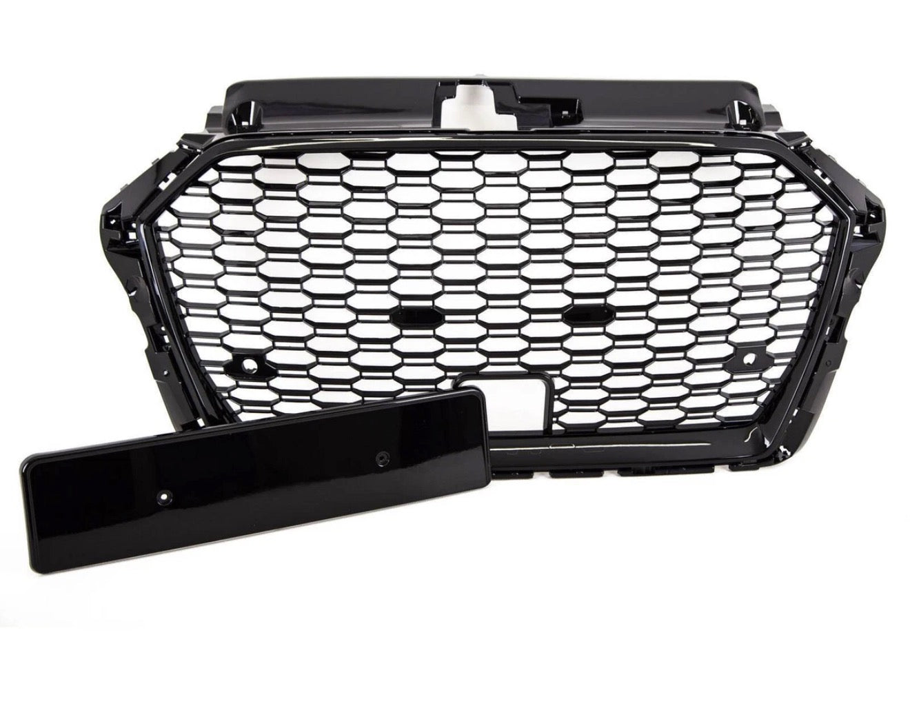 Required Automotive Audi A3 S3 8V Honeycomb Front Grille Gloss Black 2016–2020 Automotive Grill