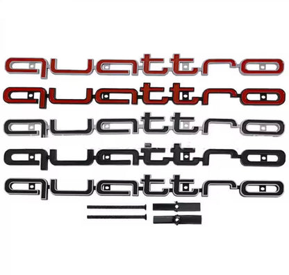 Required Automotive Quattro Badge for Honeycomb Grille – Fits Audi RS3 RS4 RS5 RS6 RS7 A3 A4 A5 A6 A7 A8 Q3 Q5 Q7 S3 S7