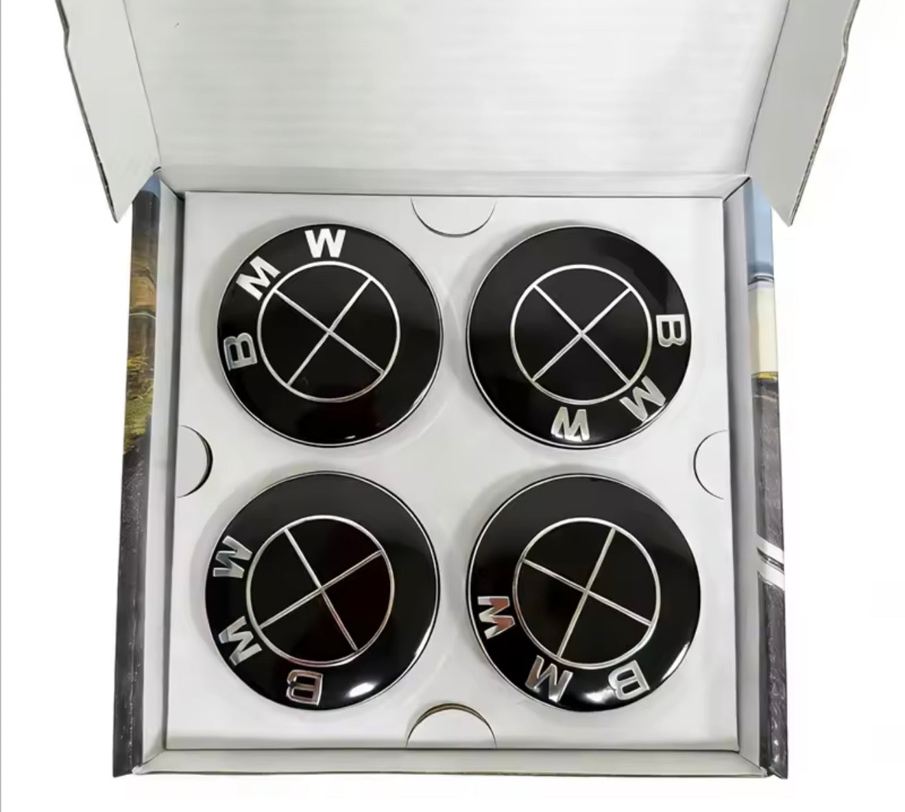 Required Automotive Floating BMW Centre Caps – Self-Levelling Alloy Wheel Centre Caps (Set of 4)