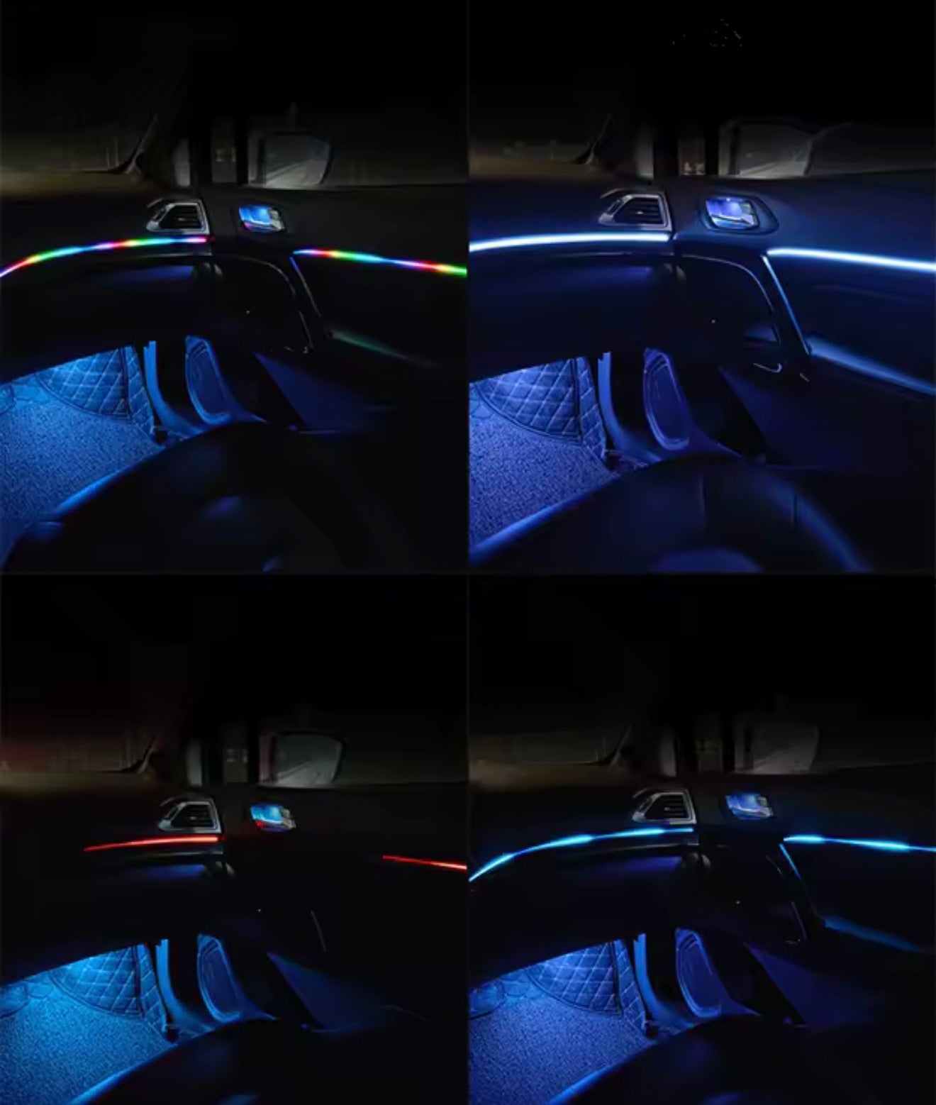 App controlled universal interior Ambient lighting 6 piece - Required Automotive