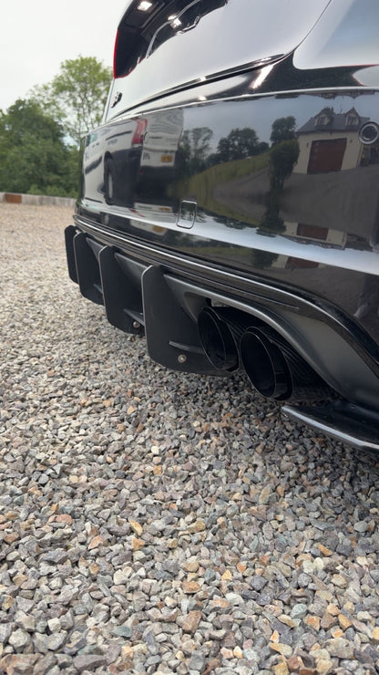 Required Automotive Carbon Quad Exhaust tips 4inch