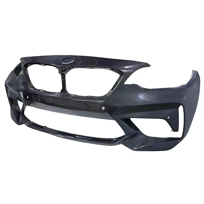 BMW M2 / M2 Competition F87 (2014–2022) Real Dry Carbon Fibre Front Bumper – Required Automotive