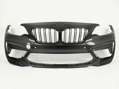 BMW M2 / M2 Competition F87 (2014–2022) Real Dry Carbon Fibre Front Bumper – Required Automotive