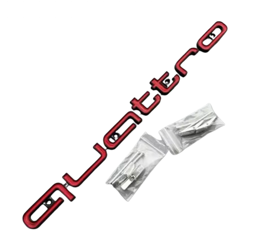 Required Automotive Quattro Badge for Honeycomb Grille – Fits Audi RS3 RS4 RS5 RS6 RS7 A3 A4 A5 A6 A7 A8 Q3 Q5 Q7 S3 S7