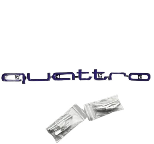 Required Automotive Quattro Badge for Honeycomb Grille – Fits Audi RS3 RS4 RS5 RS6 RS7 A3 A4 A5 A6 A7 A8 Q3 Q5 Q7 S3 S7