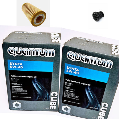 Genuine VAG Oil Service Kit for GEN 3 EA888 – Quantum 5W40 + Filter & Sump Plug - Required Automotive