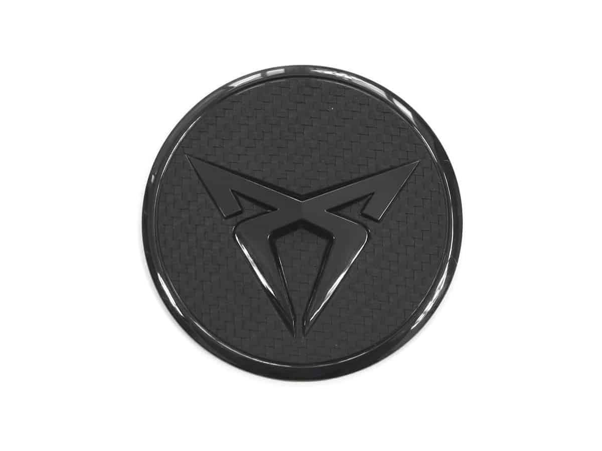 Genuine Cupra Engine Cover Badge – Gloss Black/Carbon Effect – 575103940