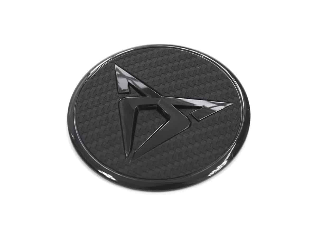 Genuine Cupra Engine Cover Badge – Gloss Black/Carbon Effect – 575103940