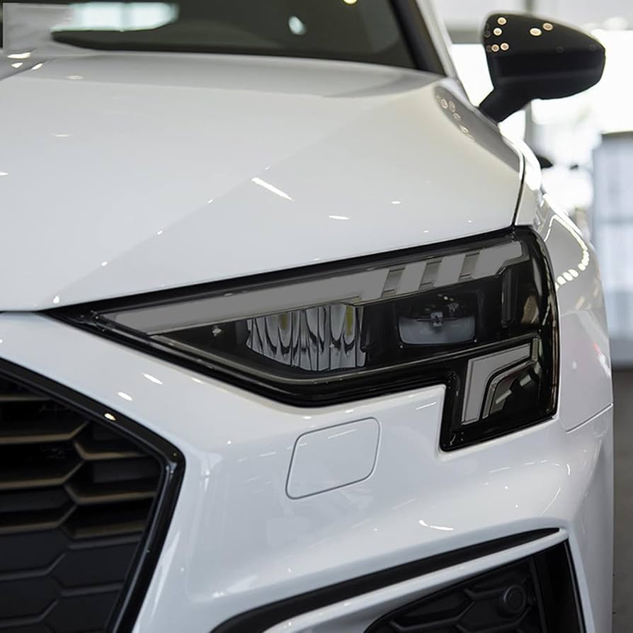 Required Automotive Audi A3/S3/RS3 8V Pre-Cut Headlight Tint Kit Smoked Vinyl 2021-
