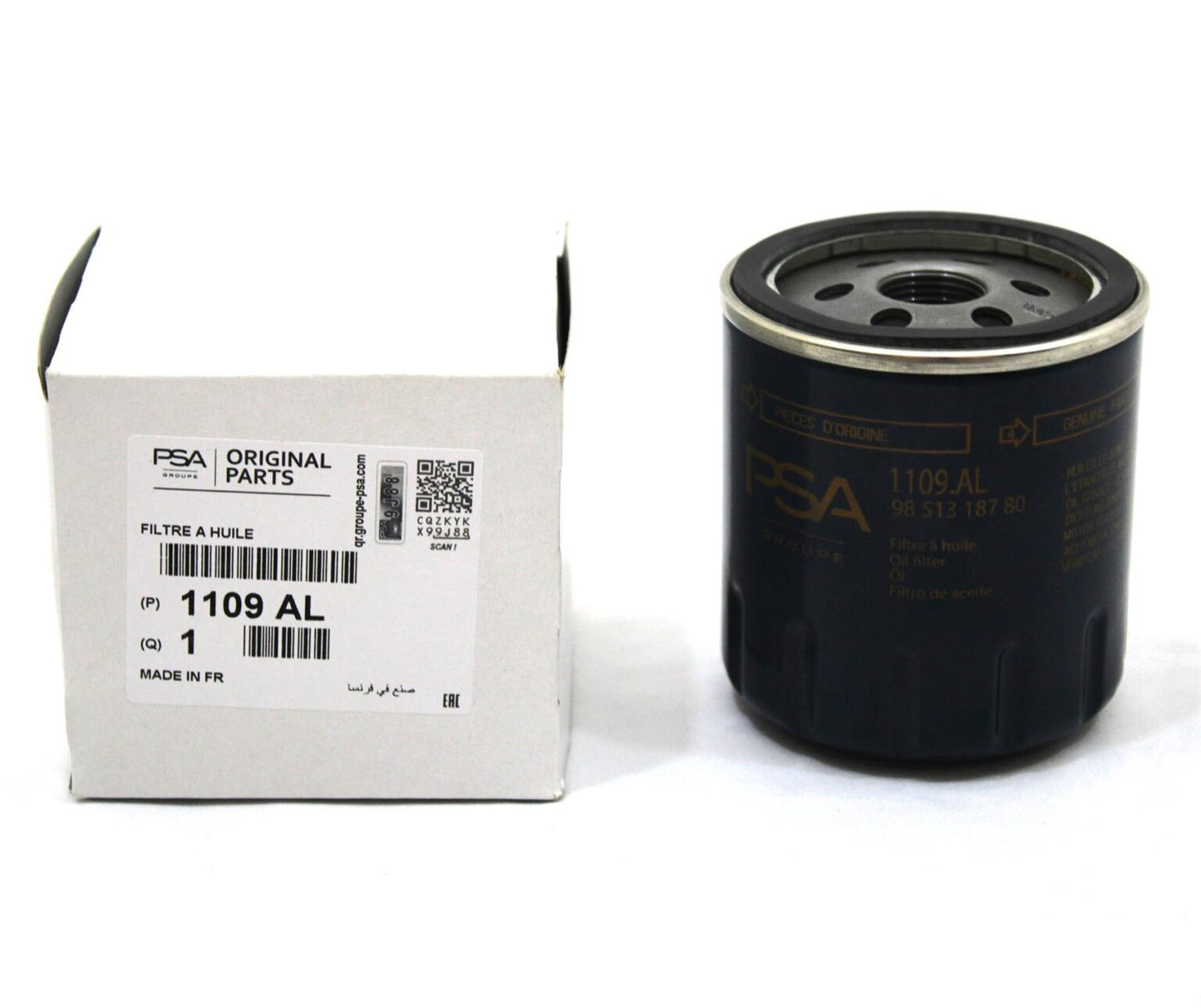 Genuine OEM Oil Filter 1109AL for Citroën Peugeot Toyota Vauxhall Fiat Alfa Romeo Renault