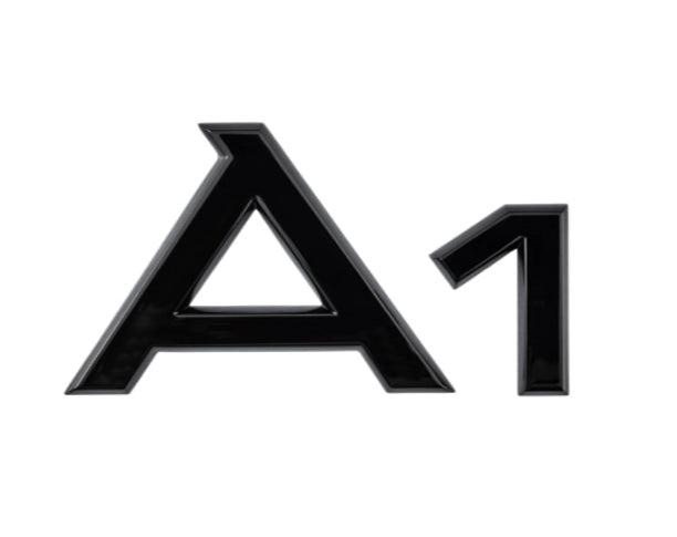 Audi A1 Rear Gloss Black Rings Badge - Required Automotive