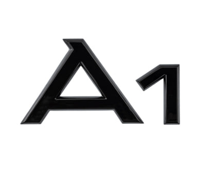 Audi A1 Rear Gloss Black Rings Badge - Required Automotive