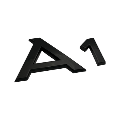 Audi A1 Rear Gloss Black Rings Badge - Required Automotive